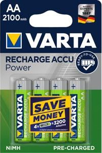 Varta Akumulator Rechargeable AA / R6 2100mAh 10 szt. 8260053 Baterija