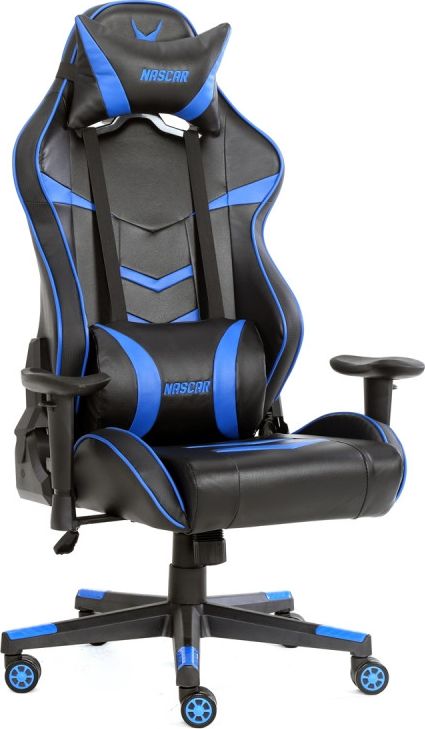Fotel Varr Nascar niebieski (44588) VGCN (5907595445887) datorkrēsls, spēļukrēsls