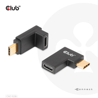 CLUB 3D CAC-1528 USB Type-C Gen2 Angled Adapter set of 2 up to 4K120Hz M/F adapteris