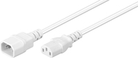 MicroConnect Power Cord C13-C14 0.5m White Extension Cable,10A/250V 5704174194071 kabelis, vads