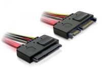 Delock SATA 22 pin Extension cable 20cm kabelis datoram