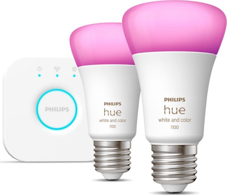 Philips Hue mostek + 2x E27 9W RGBW