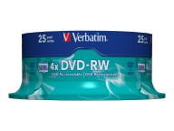 Verbatim DVD-RW [ spindle 25 | 4,7GB | 4x ] matricas