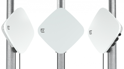 EXTREMECLOUD IQ:  TRI-RADIO OUTDOOR WIFI 6 AP (4X4 5 GHZ, 2X2 DUAL BAND & 1X1 SENSOR). DUAL 5GHZ, 2.5 GE & 1 GE PORT . INTEGRATED LIGHT/POWE datortīklu aksesuārs