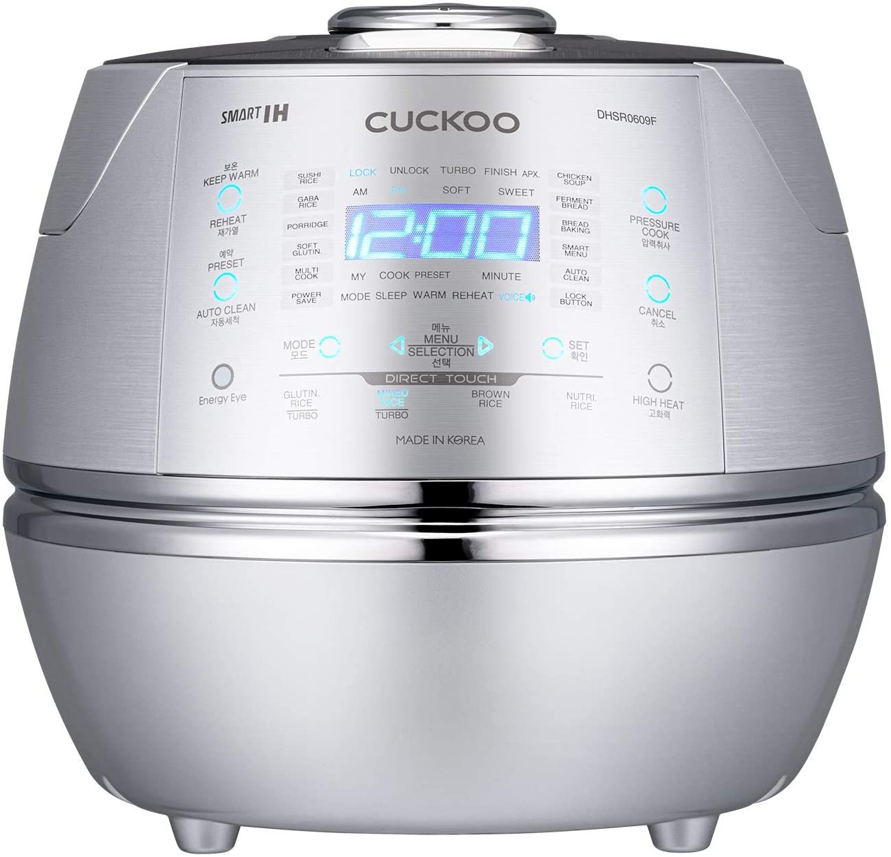 CUCKOO rice cooker CRP-DHsilver0609F silver / black - 1.08 l 1090 watt Multivārāmais katls