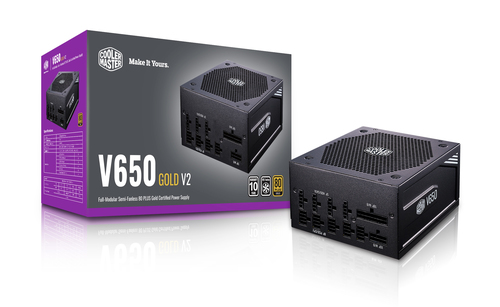 Cooler Master V Series V650 Gold - V2 - Netzteil - 650 Watt 4719512091418 Barošanas bloks, PSU