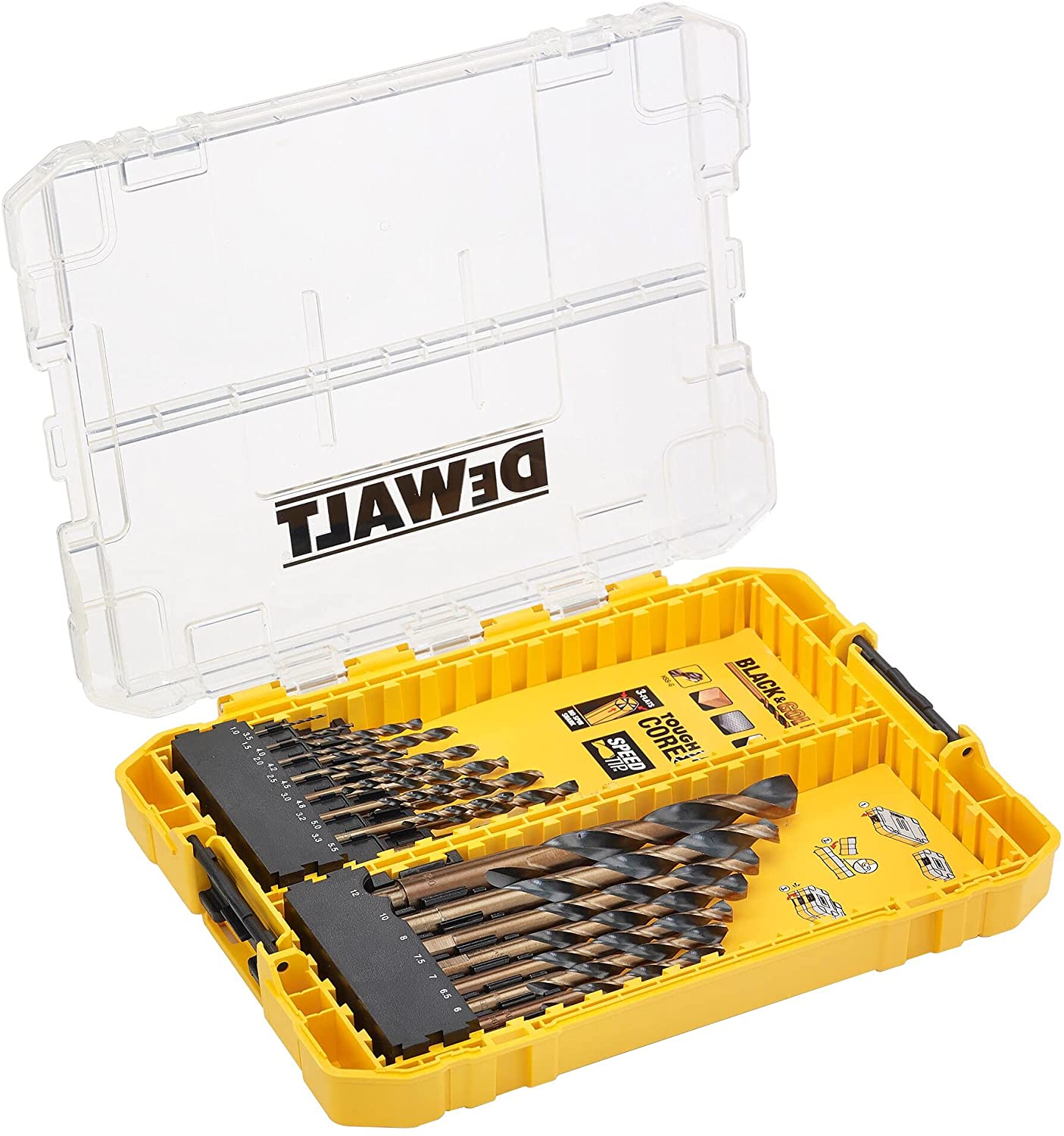 Dewalt HSS-G metal drill set 21 pieces - DT70755-QZ