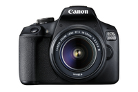 Canon EOS 2000D + obiektyw EF-S 18-55 IS II + VUK (torba SB130 + karta 16GB) Video Kameras