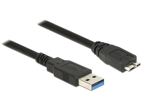 DELOCK Cable USB3.0 Type-A>Micro-B 1.0m USB kabelis