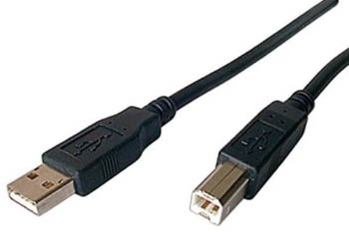 Sharkoon Cable USB 2.0 A-B black 1,0m USB kabelis