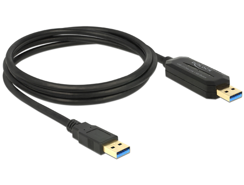 USB3.0 Kabel Delock A -> A St/St 1.50m DataLink +KM Switch USB kabelis