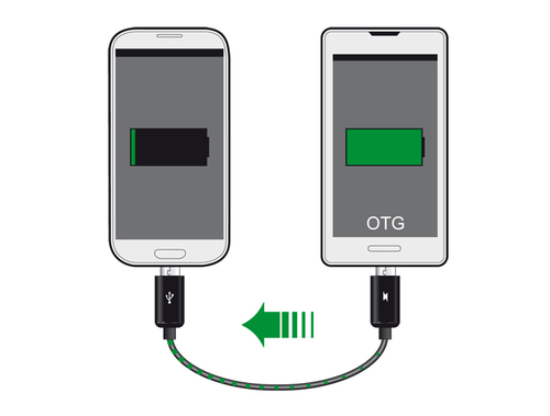 Delock Power Sharing Cable Micro USB-B male > Micro USB-B male OTG USB kabelis