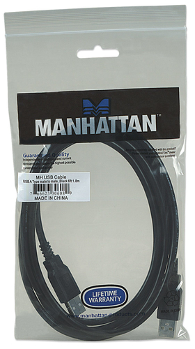 Manhattan USB 2.0 Anschluskabel 1,8m A-Stecker/A-Stecker USB kabelis