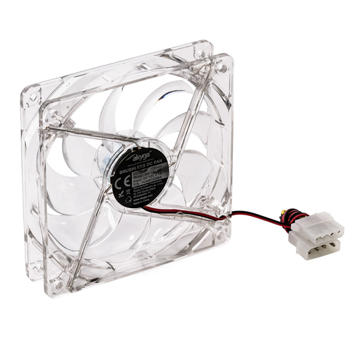 Akyga System fan 12 cm LED red AW-12A-BR Molex 120x120 mm ventilators