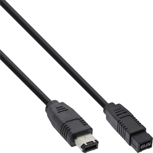 InLine FireWire Kabel, 6pol/9pol St/St - 5m USB kabelis