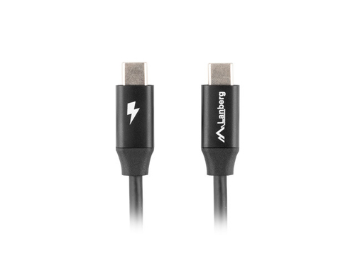 Cable USB-C M/M 2.0 CA-CMCM-40CU-0010-Black 1m USB kabelis