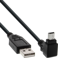 InLine 1m USB 2.0 A - Mini-B m/m 1m USB A Mini-USB B black USB Kabel (34110) USB kabelis