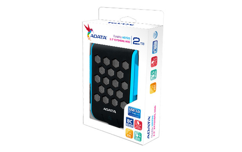 Adata DashDrive HD720 2TB USB3 Blue, Waterproof & Shockproof Ārējais cietais disks