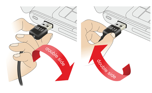 Easy USB Kabel Delock A -> B St/St 1.00m black USB kabelis