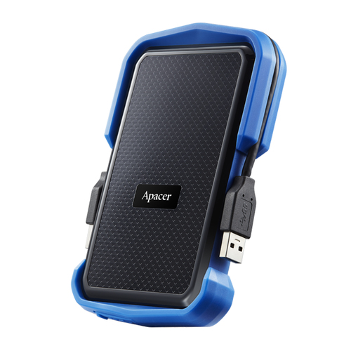 External HDD Apacer AC631 2.5'' 1TB USB 3.1, shockproof military, Blue Ārējais cietais disks