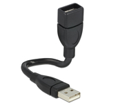 Delock Cable USB 2.0 A male > USB 2.0 A female ShapeCable 0.15 m USB kabelis