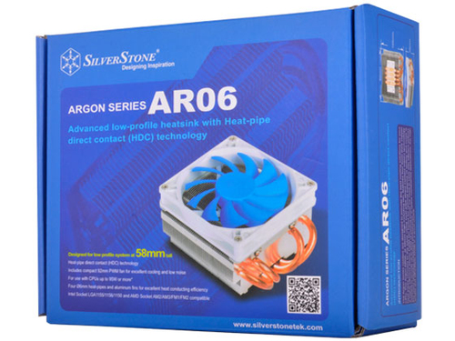 Silverstone Argon SST-AR06 CPU-Cooler - 92mm procesora dzesētājs, ventilators