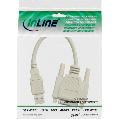 Kabel USB InLine USB A/DB15 (33101) USB kabelis