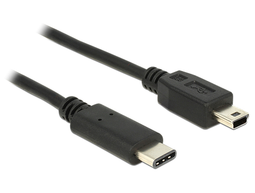 USB Kabel Delock C -> Mini-B St/St 0.50m black USB kabelis