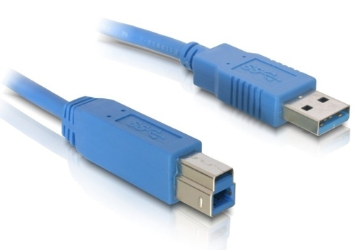 DeLOCK 82581 USB3.0 Kabel A/B USB 3.0 Typ-A Stecker auf USB 3.0 Typ-B Stecker 3 m blau USB kabelis