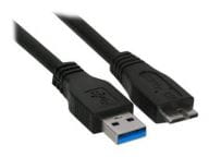 InLine USB-A cable - 2 m Black (35420) USB kabelis