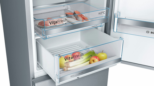 Bosch fridge / freezer combination KGE364LCA series 6 C silver - series 6 Ledusskapis