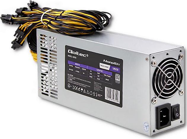 Zasilacz Qoltec Gaming Miner PCI-E 1850W (50350) 50350 Barošanas bloks, PSU