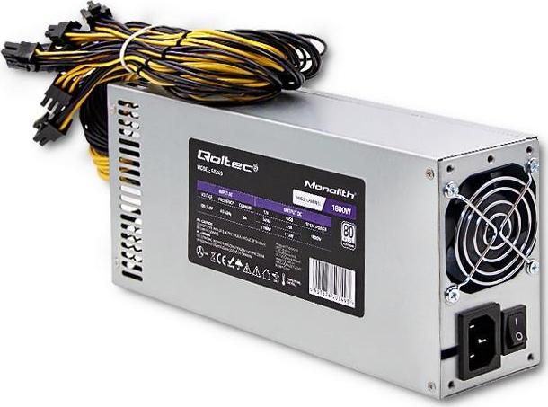 PCI-E power supply 1800W 80 Plus Platinum Barošanas bloks, PSU