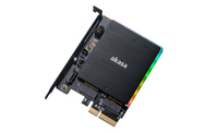 Akasa M.2 PCI-E SATA RGB LED Adapter Karte Datora korpuss