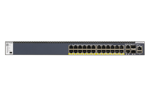 Netgear M4300-28G-POE+ MANAGED SWITCH 24x1G PoE+ APS550W (GSM4328PA) komutators