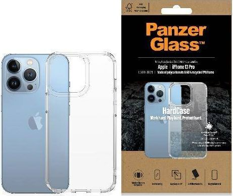 PanzerGlass HardCase - Hintere Abdeckung für Mobiltelefon - Polycarbonat, Thermoplastisches Polyurethan (TPU) - klar - für Apple iPhone 13 P aksesuārs mobilajiem telefoniem