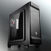 Raijintek Arcadia II Midi-Tower - schwarz, Tempered Glass Datora korpuss