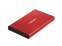 Natec external enclosure RHINO GO for 2,5'' SATA, USB 3.0, Red Datora korpuss