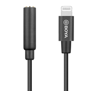 Boya 3.5mm female trs to male lightning adapter cable (20cm) Mikrofons