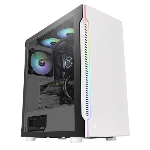 Geh Thermaltake H200 TG     Midi Tower  "Snow RGB"      weis retail Datora korpuss