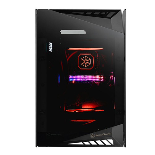 Silverstone Computer Case Lucid SST-LD03B Mini Tower Mini-ITX, Tempered Glass Datora korpuss