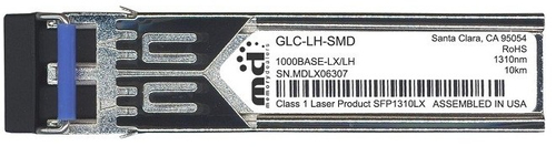 Cisco GE SFP module, LC connector, LX/LH transceiver, MMF/SMF, 1310nm, DOM komutators