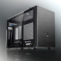 Raijintek Ophion Mini-ITX-Case, Tempered Glass - black Datora korpuss