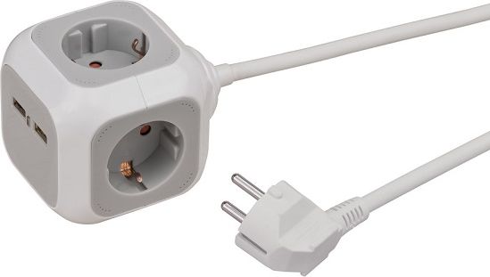 Brennenstuhl przedluzacz biurkowy kostka USB ALEA-Power USB (3281851501015) elektrības pagarinātājs