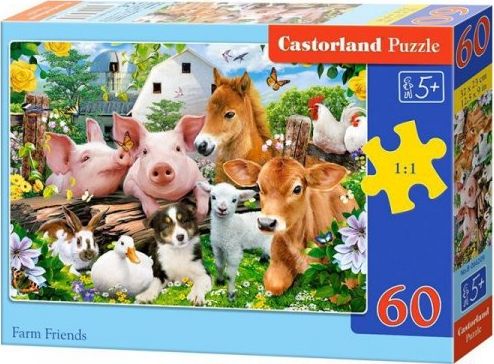 Castorland Puzzle 60 Farm Friends CASTOR puzle, puzzle