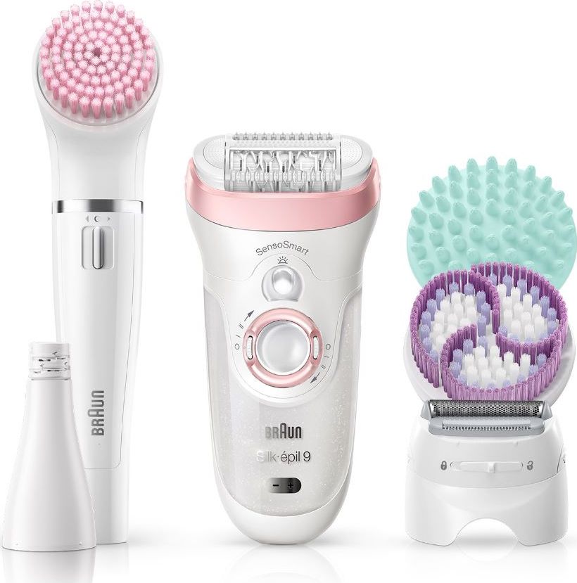 Braun Silk-epil 9 Silk-epil Beauty Set 9 9-985 Deluxe 7-in-1 Cordless Wet & Dry Hair Removal - Epilator, Shaver, Exfoliator, Cleansing Kit f Epilators