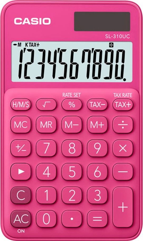 Kalkulator Casio 3722 SL-310UC-RD K-CSL310UCRDB (4549526612824) kalkulators