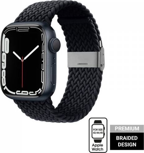 Crong Pasek pleciony Crong Wave Band do Apple Watch 42/44/45 mm grafitowy CRG-44WAV-CRL (5904310700375)