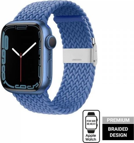 Crong Pasek pleciony Crong Wave Band do Apple Watch 38/40/41 mm niebieski CRG-40WAV-BLU (5904310700702)