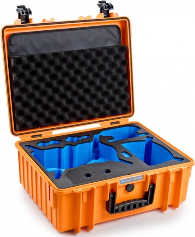 B&W Copter Case Type 6000 O orange DJI FPV Combo Inlay portatīvo datoru soma, apvalks